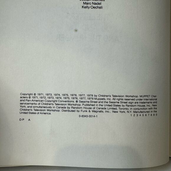 Vintage 1970's Sesame Street Library Volume 6 - Picture 4 of 4